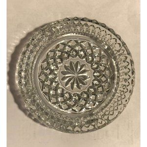 Vintage Retired Glass Ashtray Anchor Hocking Wexford Diamond Pattern 5.25"
